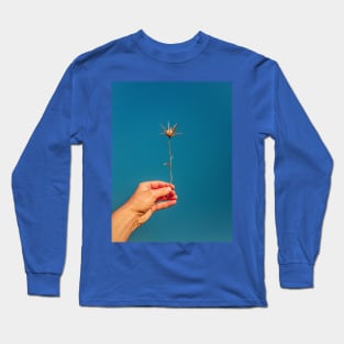 hand holding thistle Long Sleeve T-Shirt